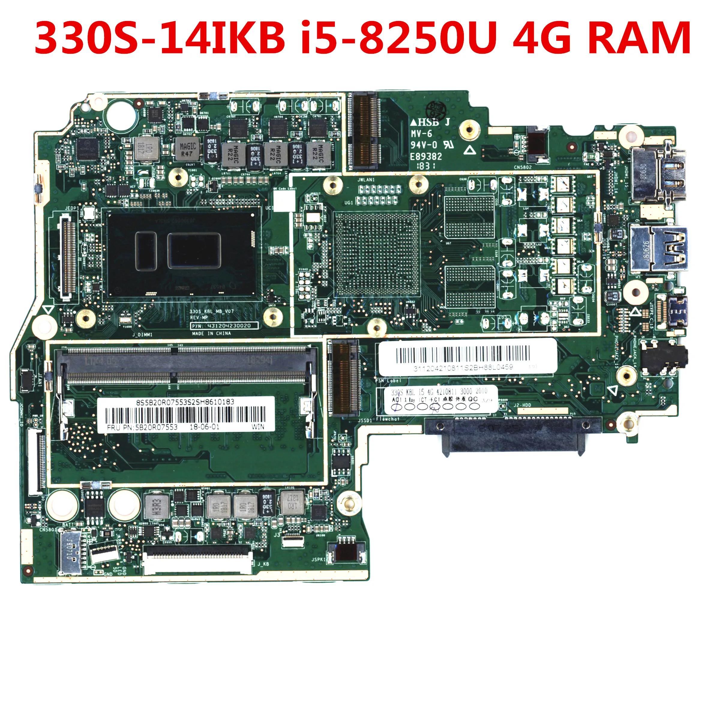  ̵е  Ʈ , I5-8250U CPU, 4G RAM, DDR4, FRU, 5B20S69494, 5B20S69498, 5B20R07553, 330S-14IKB